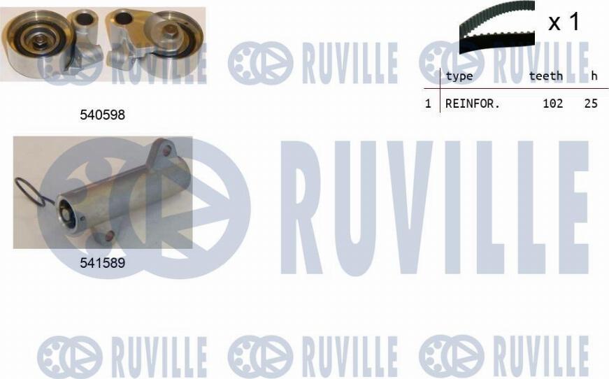 Ruville 550267 - Zobsiksnas komplekts www.autospares.lv