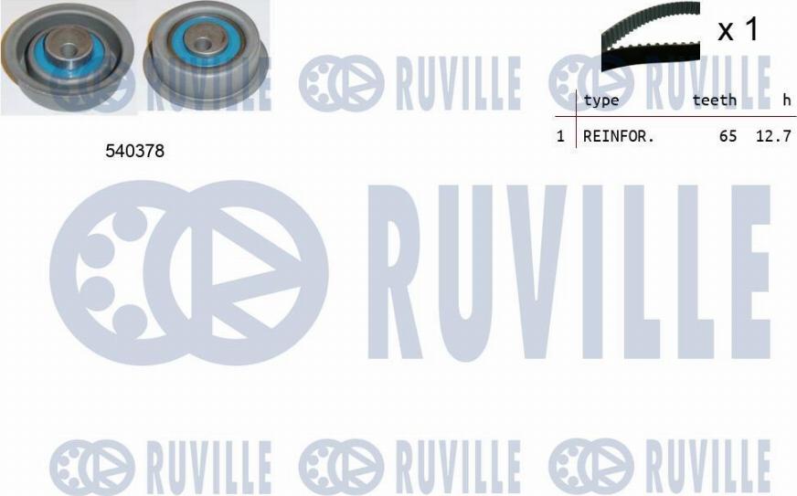 Ruville 550200 - Zobsiksnas komplekts autospares.lv