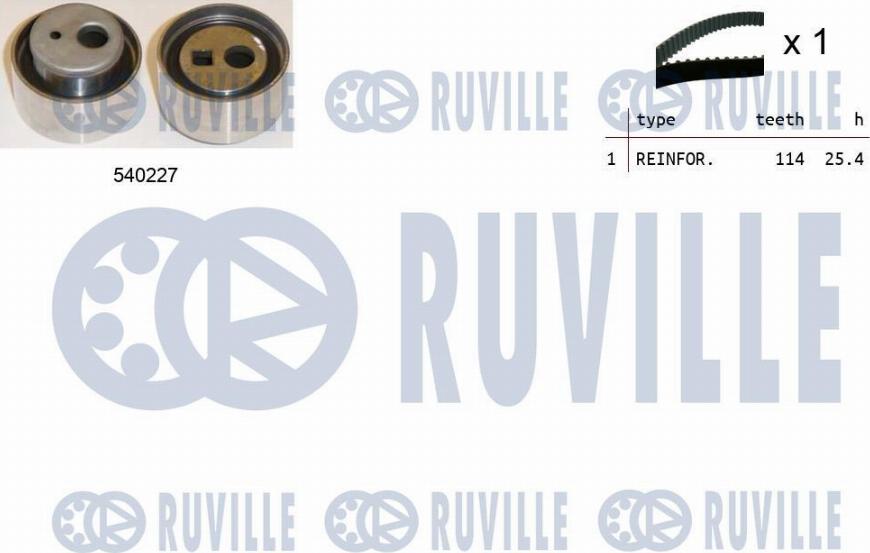 Ruville 550218 - Timing Belt Set www.autospares.lv