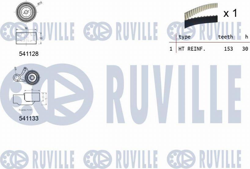 Ruville 550288 - Zobsiksnas komplekts www.autospares.lv