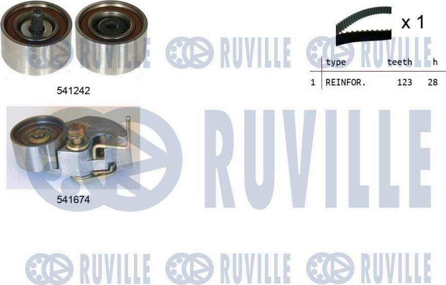 Ruville 550276 - Zobsiksnas komplekts www.autospares.lv