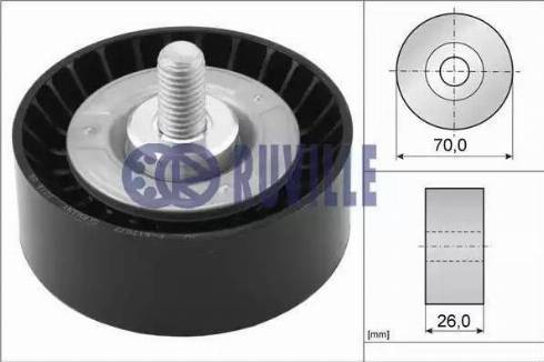 Ruville 55078 - Pulley, v-ribbed belt www.autospares.lv