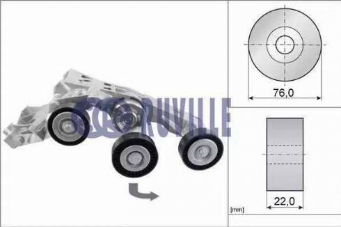 Ruville 55183 - Siksnas spriegotājs, Ķīļsiksna www.autospares.lv