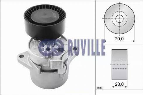 Ruville 55123 - Натяжитель, поликлиновый ремень www.autospares.lv