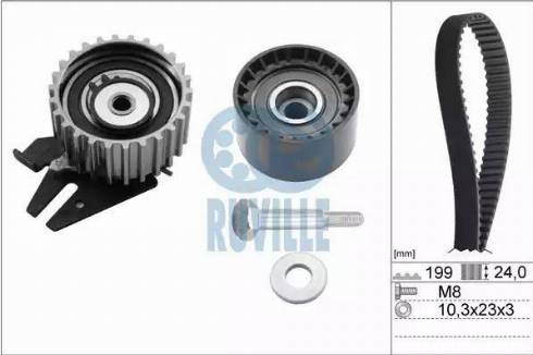 Ruville 5589871 - Комплект зубчатого ремня ГРМ www.autospares.lv