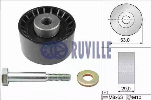 Ruville 55898 - Deflection / Guide Pulley, timing belt www.autospares.lv