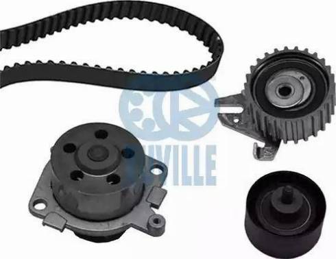 Ruville 55850701 - Водяной насос + комплект зубчатого ремня ГРМ www.autospares.lv