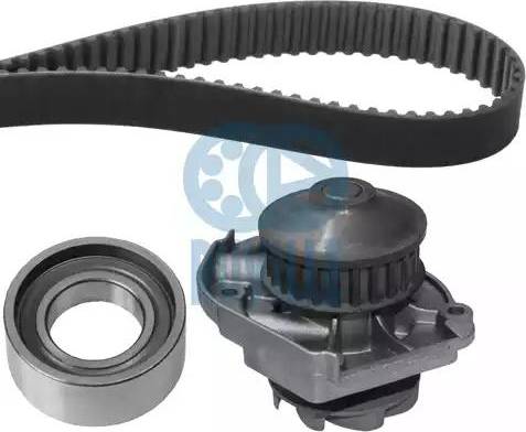 Ruville 55801741 - Водяной насос + комплект зубчатого ремня ГРМ www.autospares.lv