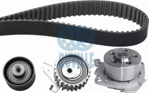 Ruville 55835701 - Водяной насос + комплект зубчатого ремня ГРМ www.autospares.lv