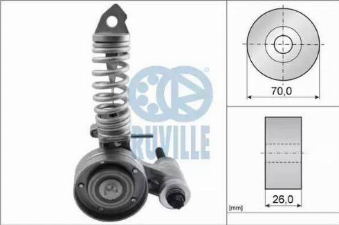 Ruville 55345 - Siksnas spriegotājs, Ķīļsiksna autospares.lv