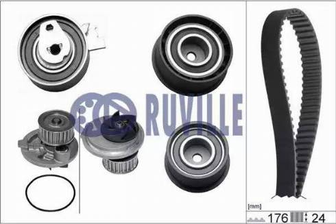 Ruville 55306721 - Water Pump & Timing Belt Set www.autospares.lv