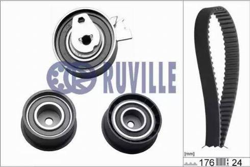 Ruville 5530672 - Комплект зубчатого ремня ГРМ www.autospares.lv