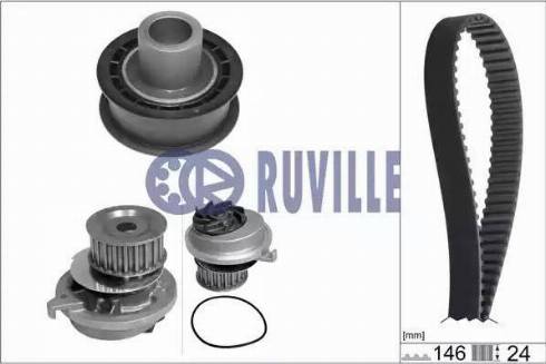 Ruville 55301701 - Ūdenssūknis + Zobsiksnas komplekts autospares.lv