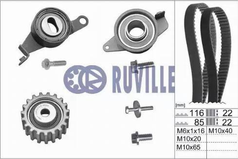 Ruville 5521470 - Timing Belt Set www.autospares.lv