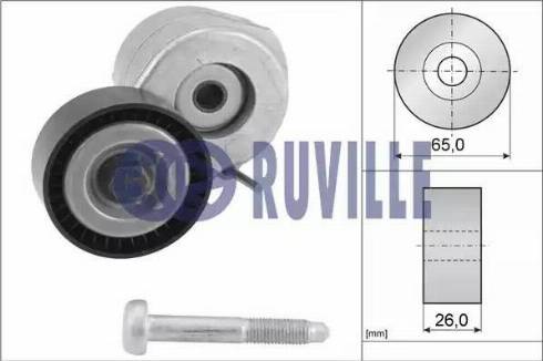 Ruville 55237 - Натяжитель, поликлиновый ремень www.autospares.lv