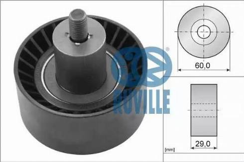 Ruville 55228 - Направляющий ролик, зубчатый ремень ГРМ www.autospares.lv