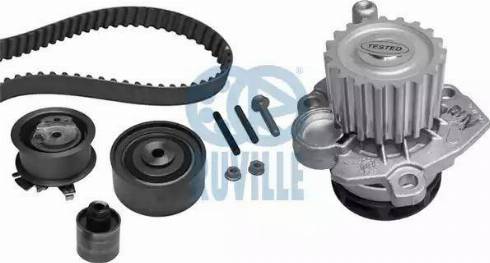 Ruville 55766701 - Водяной насос + комплект зубчатого ремня ГРМ www.autospares.lv