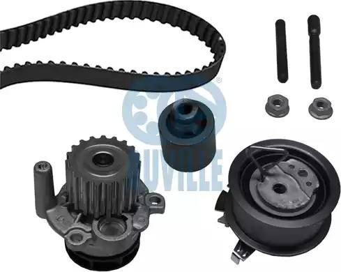 Ruville 55739702 - Водяной насос + комплект зубчатого ремня ГРМ www.autospares.lv