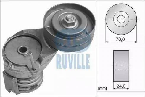 Ruville 55738 - Belt Tensioner, v-ribbed belt www.autospares.lv