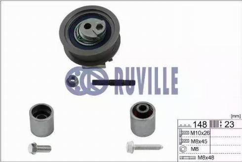 Ruville 5577250 - Rullīšu komplekts, Zobsiksna autospares.lv