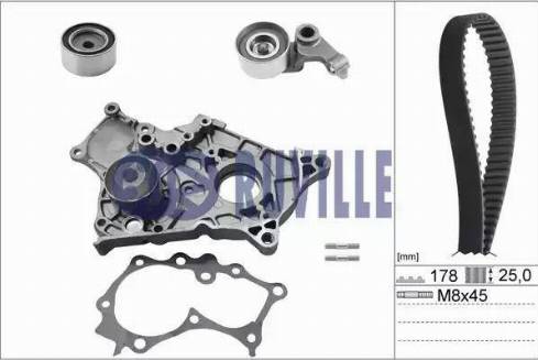 Ruville 56951701 - Ūdenssūknis + Zobsiksnas komplekts www.autospares.lv