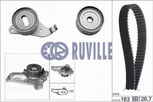 Ruville 56901701 - Ūdenssūknis + Zobsiksnas komplekts www.autospares.lv