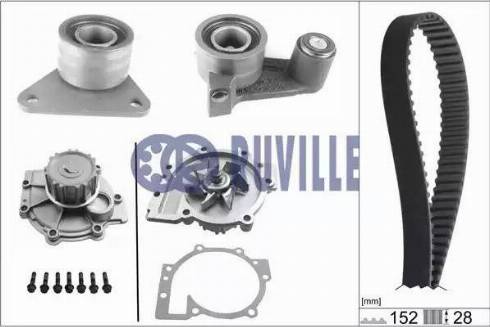 Ruville 56511701 - Ūdenssūknis + Zobsiksnas komplekts www.autospares.lv