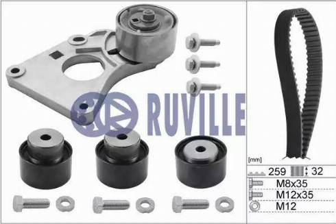 Ruville 5664370 - Timing Belt Set www.autospares.lv