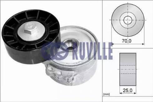 Ruville 56651 - Натяжитель, поликлиновый ремень www.autospares.lv