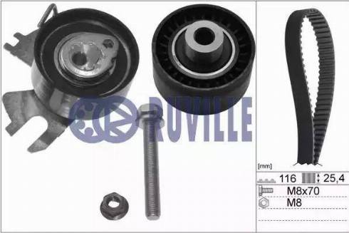 Ruville 5665870 - Zobsiksnas komplekts www.autospares.lv