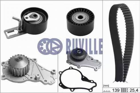 Ruville 56664701 - Ūdenssūknis + Zobsiksnas komplekts autospares.lv