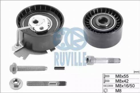 Ruville 5663850 - Rullīšu komplekts, Zobsiksna www.autospares.lv