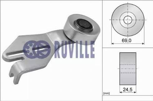 Ruville 56624 - Pulley, v-ribbed belt www.autospares.lv