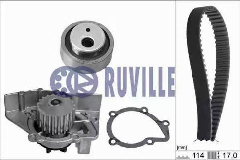 Ruville 56620701 - Ūdenssūknis + Zobsiksnas komplekts autospares.lv