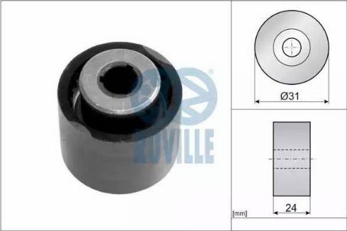 Ruville 56678 - Deflection / Guide Pulley, timing belt www.autospares.lv