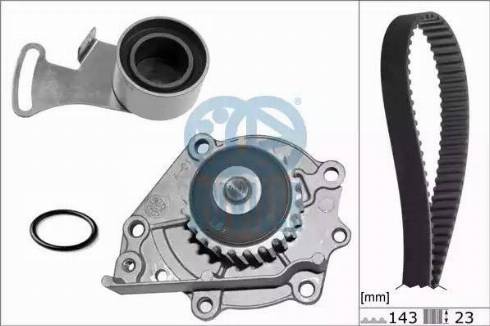 Ruville 56104701 - Ūdenssūknis + Zobsiksnas komplekts www.autospares.lv