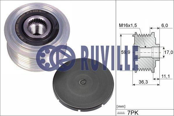 Ruville 56848 - Ūdenssūknis autospares.lv