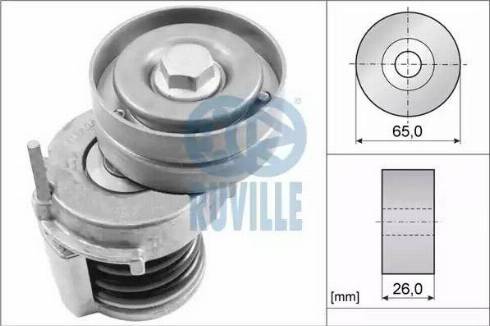 Ruville 56353 - Натяжитель, поликлиновый ремень www.autospares.lv