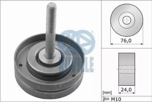 Ruville 56317 - Pulley, v-ribbed belt www.autospares.lv