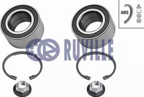 Ruville 5255D - Wheel hub, bearing Kit www.autospares.lv