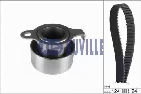 Ruville 5740172 - Комплект зубчатого ремня ГРМ www.autospares.lv