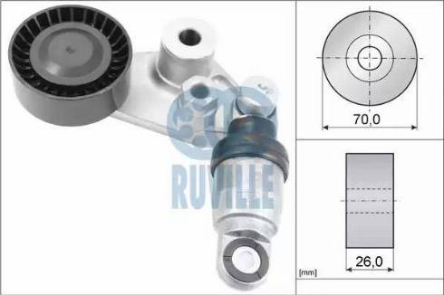 Ruville 57506 - Siksnas spriegotājs, Ķīļsiksna autospares.lv