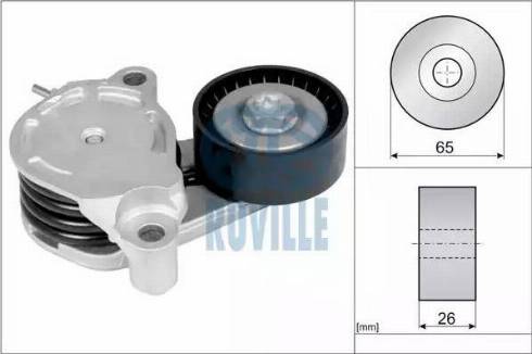 Ruville 57614 - Siksnas spriegotājs, Ķīļsiksna www.autospares.lv