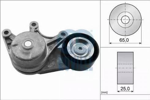 Ruville 57612 - Siksnas spriegotājs, Ķīļsiksna www.autospares.lv