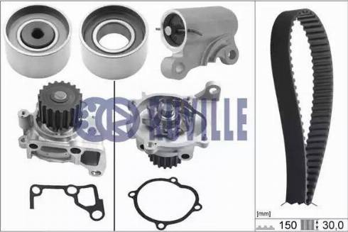 Ruville 57064731 - Ūdenssūknis + Zobsiksnas komplekts www.autospares.lv