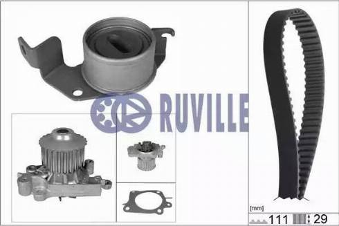 Ruville 57312701 - Ūdenssūknis + Zobsiksnas komplekts www.autospares.lv