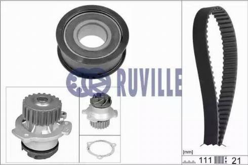 Ruville 57201702 - Ūdenssūknis + Zobsiksnas komplekts www.autospares.lv