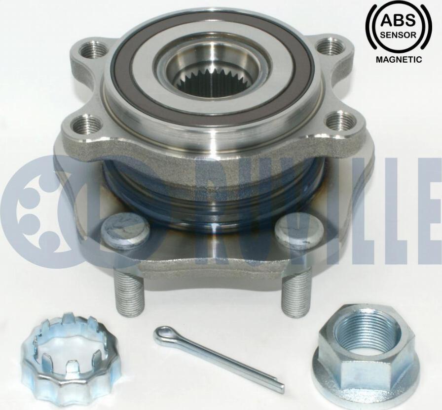 Ruville 221861 - Подшипник ступицы колеса, комплект www.autospares.lv