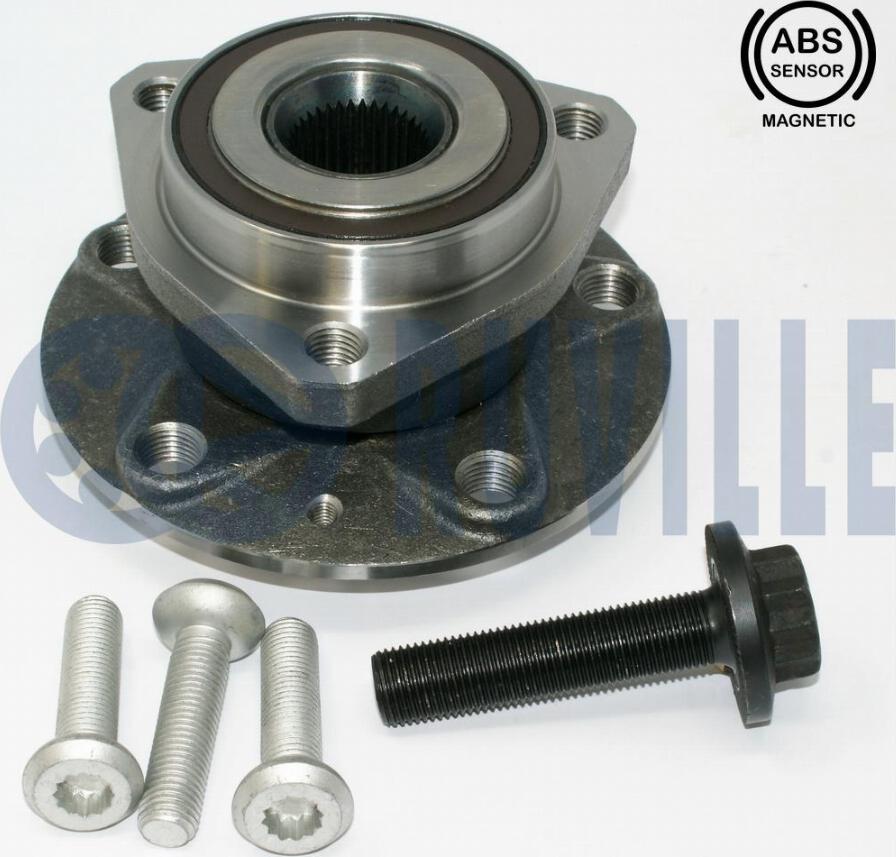 Ruville 221255 - Подшипник ступицы колеса, комплект www.autospares.lv