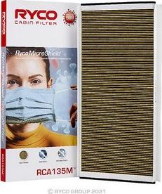 RYCO RCA135M - Filtrs, Salona telpas gaiss www.autospares.lv